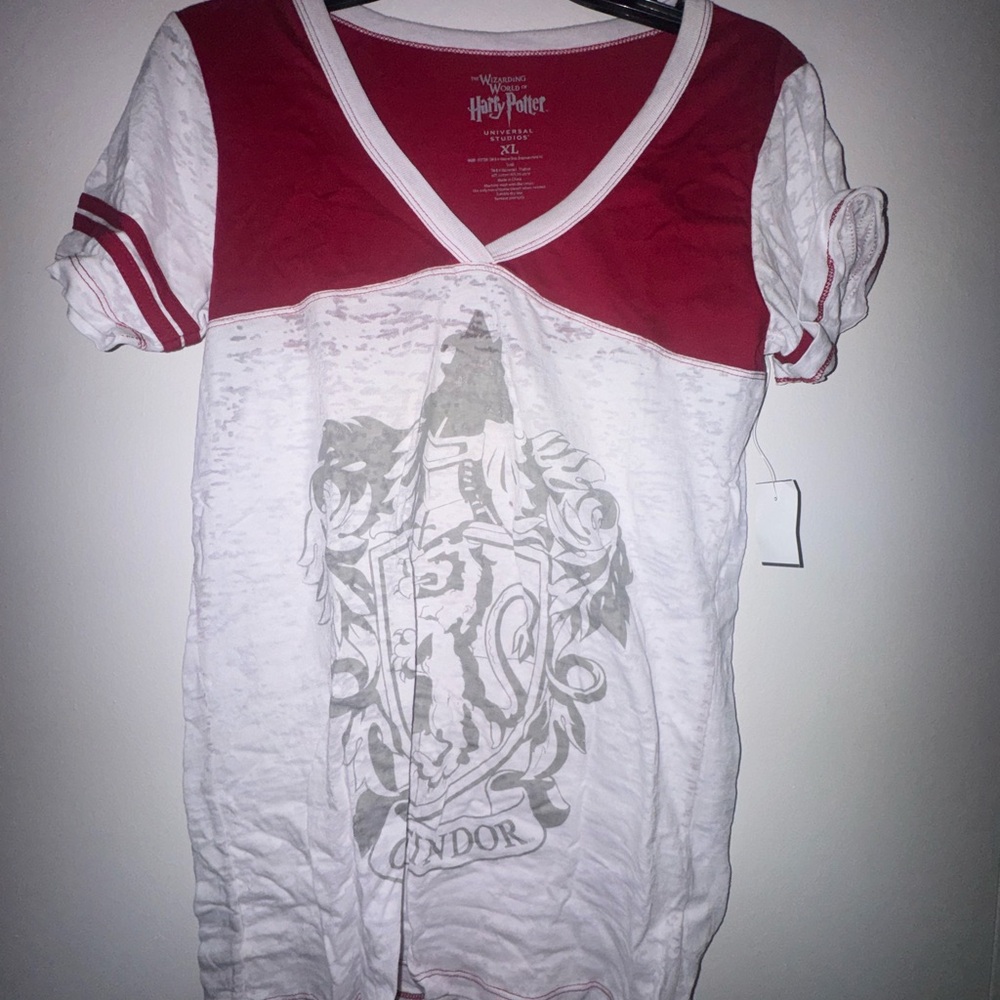 Universal Studios Red and White Harry Potter Gryffindor Tee